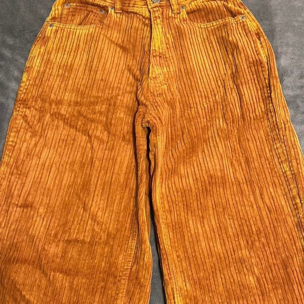 BDG Yellow Courdroy pants High Rise Baggy pants